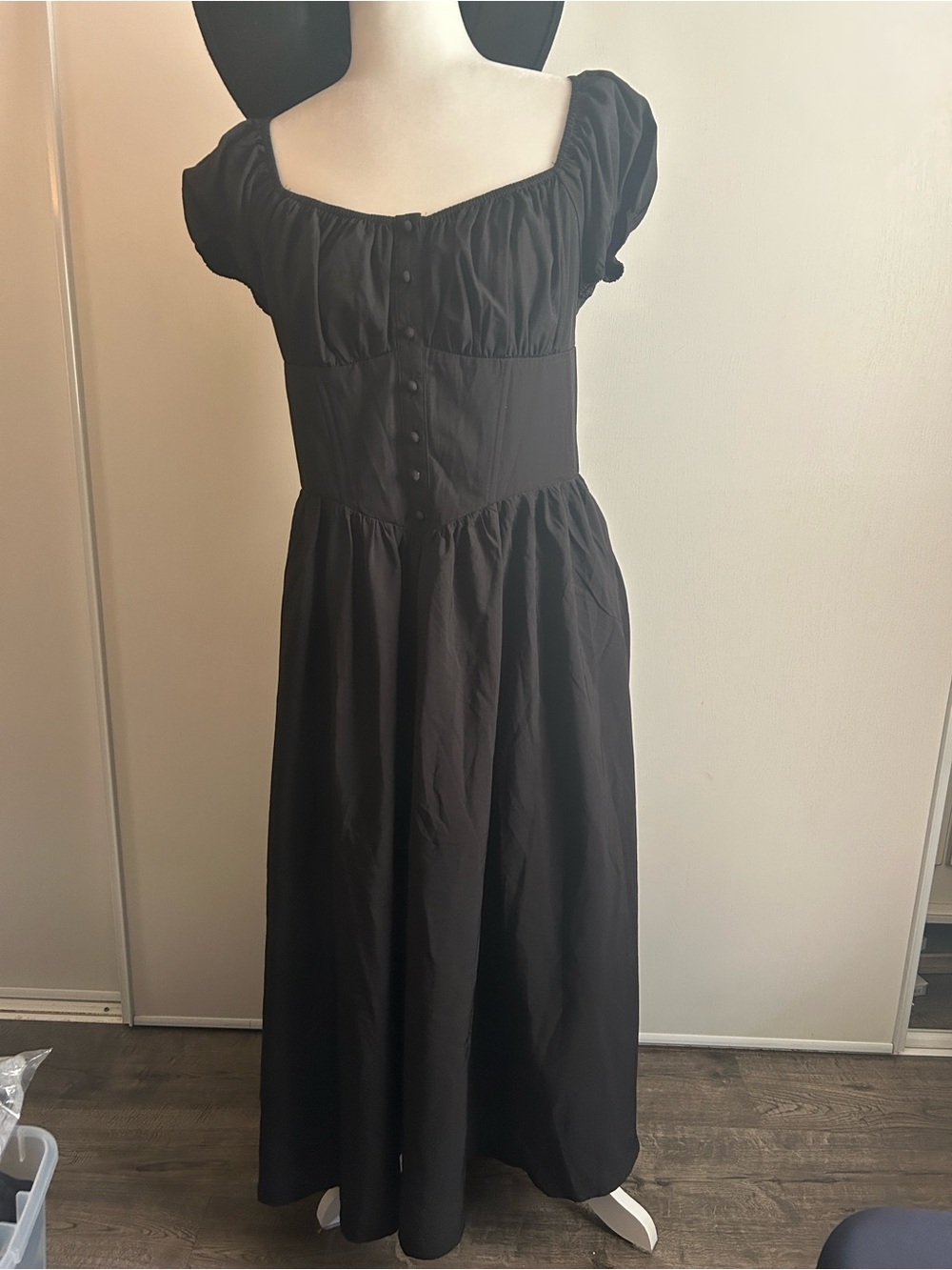 Black Women's Dress with Pink JKMNAO Tag - Picture 1 of 6